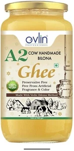 100% Gir Cow Ghee, Vedic Bilona Premium & Traditional Ghee 1 L Glass Bottle - Picture 1 of 7