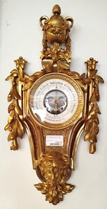 BAROMETRE ANEROIDE Temps BRONZE Dore Style LOUIS XVI XIXe 149MAG 28/03 - Imagen 1 de 17
