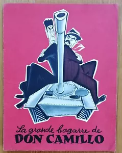 GRANDE BAGARRE DE DON CAMILLO fernandel dossier de presse ancienne originale '55 - Afbeelding 1 van 3