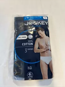 New Men's XL 40-42 3 Pair Jokey Elance Low Rise Bikini 100% Cotton Underwear - Picture 1 of 1