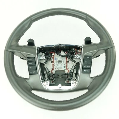 2010 2011 2012 Ford Taurus Steering Wheel Leather Gray Radio Cruise Control - Image 1 of 4
