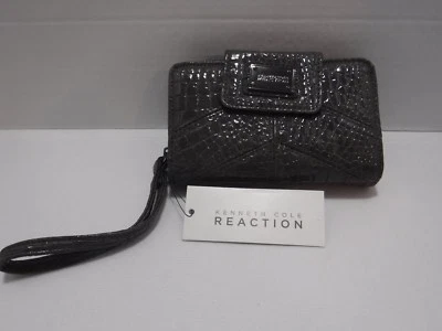 Muñequera Kenneth Cole Reaction Mujer Gris PDA Tab Multi Bolsillo Nueva Con Etiqueta Foto 1 de 4