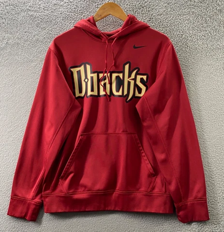 Nike Arizona Diamond Backs Hoodie Adult Small Red Dbacks Sweatshirt Hooded Mens Cover