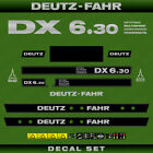 Deutz-Fahr DX 6.30 OMAP Naklejka na ciągnik Naklejka Adesivo Sticker Set