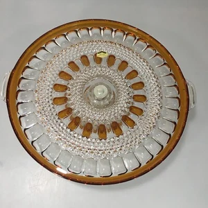 Hofbauer 24% Lead Crystal Footed Pedestal Cake Plate 12" x 4" Vintage W Germany - Picture 1 of 6