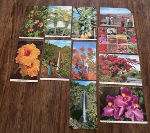 Hawaii Vintage Postcard Lot Unposted Floral Flowers 1960-1970's Scalloped Edges - Picture 1 of 4