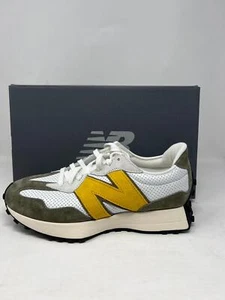 New Balance MS327PO White/Yellow/Olive Men's Sneaker - Picture 1 of 6