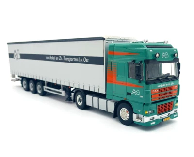 DAF XF 95 SSC 4x2 rimorchio lato tenda 3 assi "Van Bakel"WSI truck models 01-... - Immagine 1 di 4