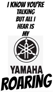 vinyl sticker wall decal car Yamaha tank motorbike bike trike Many Colours Avail - Picture 1 of 7