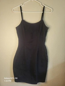 Mini vestido negro Divided H&M XS con correas - Imagen 1 de 5