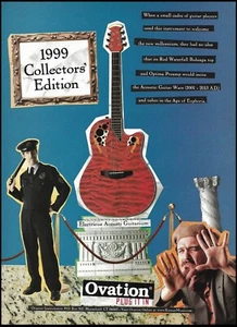 Ovation 1999 Serie Coleccionistas Edición Limitada Guitarra Publicidad Anuncio Impresión - Imagen 1 de 3