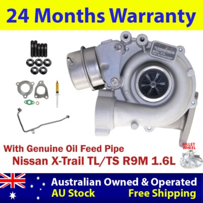 Actualización Billet Turbo + Tubo de alimentación de aceite genuino para Nissan X-Trail TL/TS R9M 1,6 L Foto 1 de 4