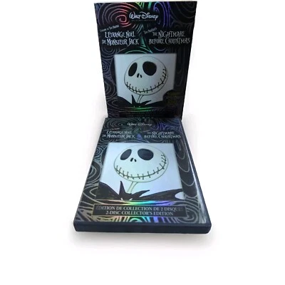 Burton's NIGHTMARE BEFORE CHRISTMAS w Slipcover Bilingual Halloween Tim Burton - Image 1 of 4