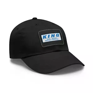 RARO! Cappello KING Off Road Racing Shocks Design Miglior Papà con Patch in Pelle - Foto 1 di 2