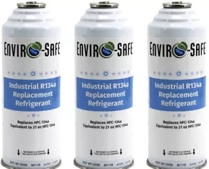 R 134a Refrigerant Replacement Cans- Coldest Refrigerant for Auto - 3 Pack - Picture 1 of 6
