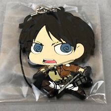 Movic Attack On Titan Eren Yeager Chimi Anime Rubber Strap Keychain