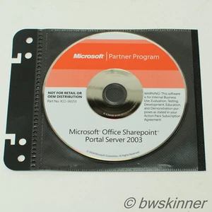 Microsoft Partnerprogramm Office Sharepoint Portal Server 2003. Original CD. - Bild 1 von 1