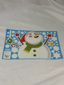 NEW window craft stickers christmas winter santa snow snowman deer - Picture 1 of 1
