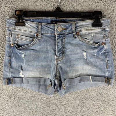 Pantalones Cortos Aeropostale Para Mujer Talla 2 Cortos Lavado Ligero Cremallera Mosca Denim Jean Azul Foto 1 de 4
