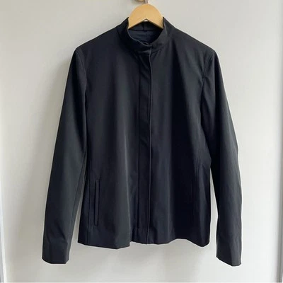 ['s max mara] Elegante Chaqueta con Cremallera con Bolsillos Hecho en Italia Negro M Foto 1 de 4