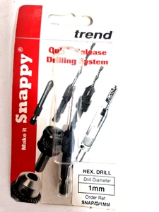 TREND  SNAP/D/1 Hex Adaptor + Drill Bit 1mm - Picture 1 of 2