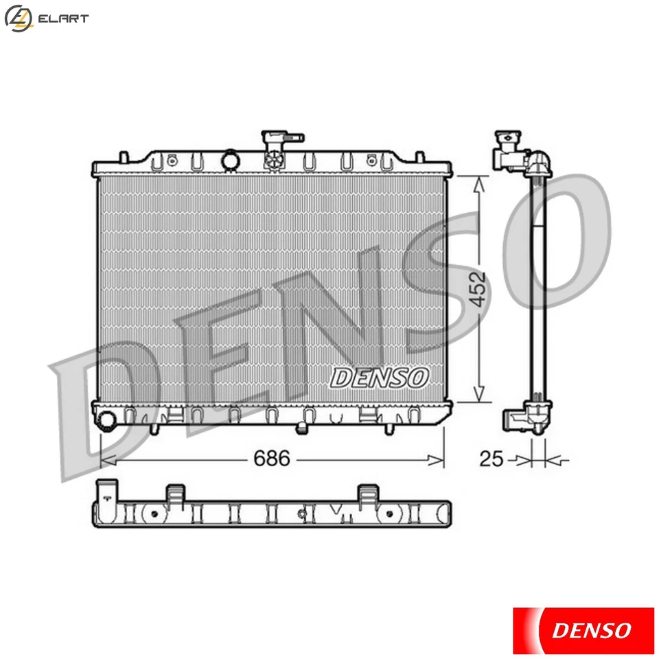 RADIATOR ENGINE COOLING DRM46007 FOR NISSAN M9R760/760M9R 2.0L 4cyl X-TRAIL - Image 1 of 4