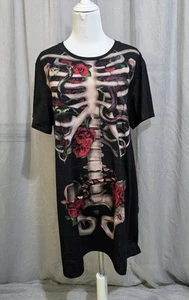 Vestido negro leche s.XL Creeper Ribs Swing Tee Dress - Imagen 1 de 8