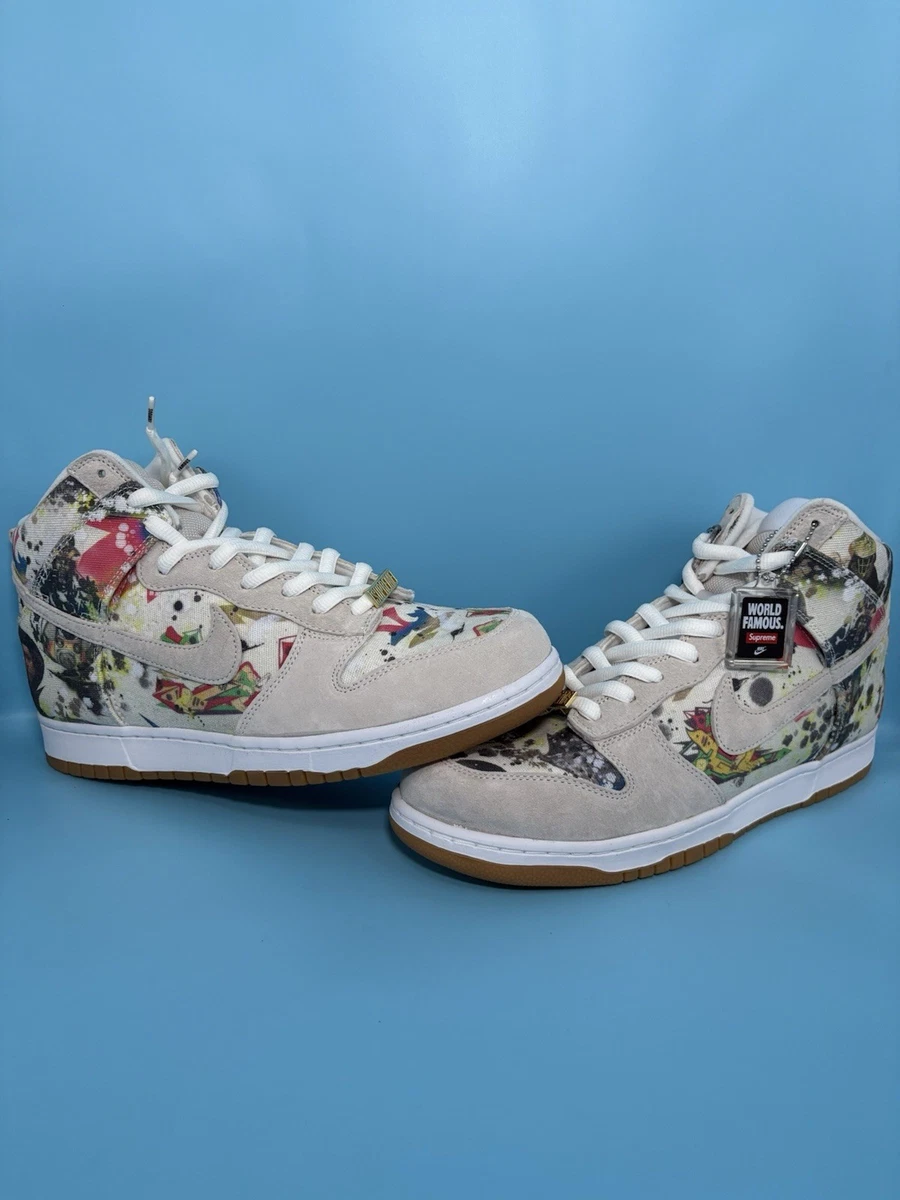 Nike Supreme x Dunk SB High Rammellzee for Sale | Authenticity