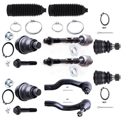 10x Front Ball Joint Tie Rod End Rack and Pinion Bellow For 05-15 Nissan Xterra Foto 1 de 4