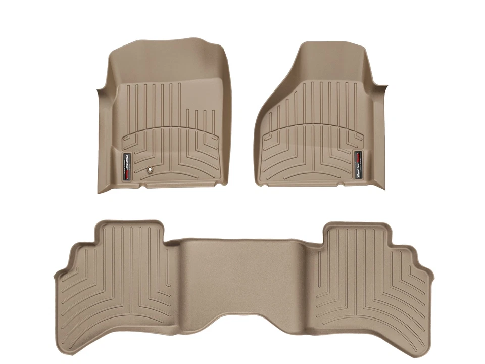 WeatherTech FloorLiner for 2003-2008 Dodge Ram Truck 1500 - 1st & 2nd Row, Tan - Image 1 of 4