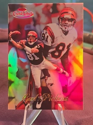 1998 TOPPS GOLD LABEL Carl Pickens RED LABEL #'d 90/100 REFRACTOR RARE Bangels - Image 1 of 4