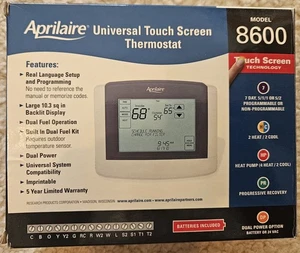 Aprilaire Programmable Touchscreen Thermostat Model 8600 - Picture 1 of 4