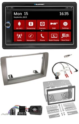 Blaupunkt Bluetooth DAB 2DIN USB DVD Lenkrad Autoradio für Lancia Musa 2004-2012 - Bild 1 von 4