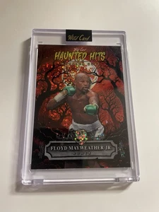 Floyd Mayweather 2025 Wild Card Haunted Hits Red Moon Sparkle #d 1/1 Boxing  - Picture 1 of 2