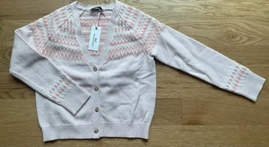 Vineyard Vines Girls Fair Isle Pink Cardigan Sweater Size M (12-14) - Picture 1 of 2