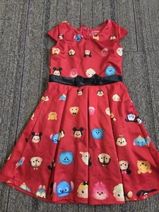 Disney Tsum Tsum Girl's Dress Character Print, Size S 6-6x - Picture 1 of 5