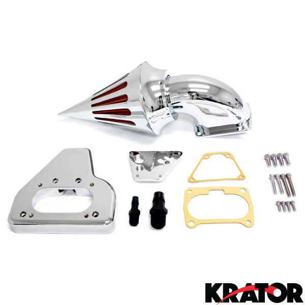 Nuevo kit de filtro de aire de admisión de clavos cromados personalizados Honda VTX 1800 (2002-2009) Foto 1 de 1
