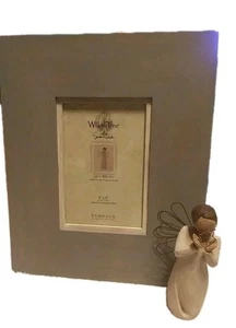 2006 Willow Tree Bright Star Gift Set Bright Star Angel Washed Wood Photo Frame - Picture 1 of 11