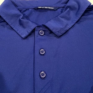 Cutter & Buck Mens XXL Button Up Pullover Shirt Blue Short Sleeve Lightweight - Picture 1 of 12