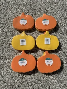 6 confezioni di forme di zucca piatte in schiuma arancione per ringraziamento o artigianato autunnale - Foto 1 di 2