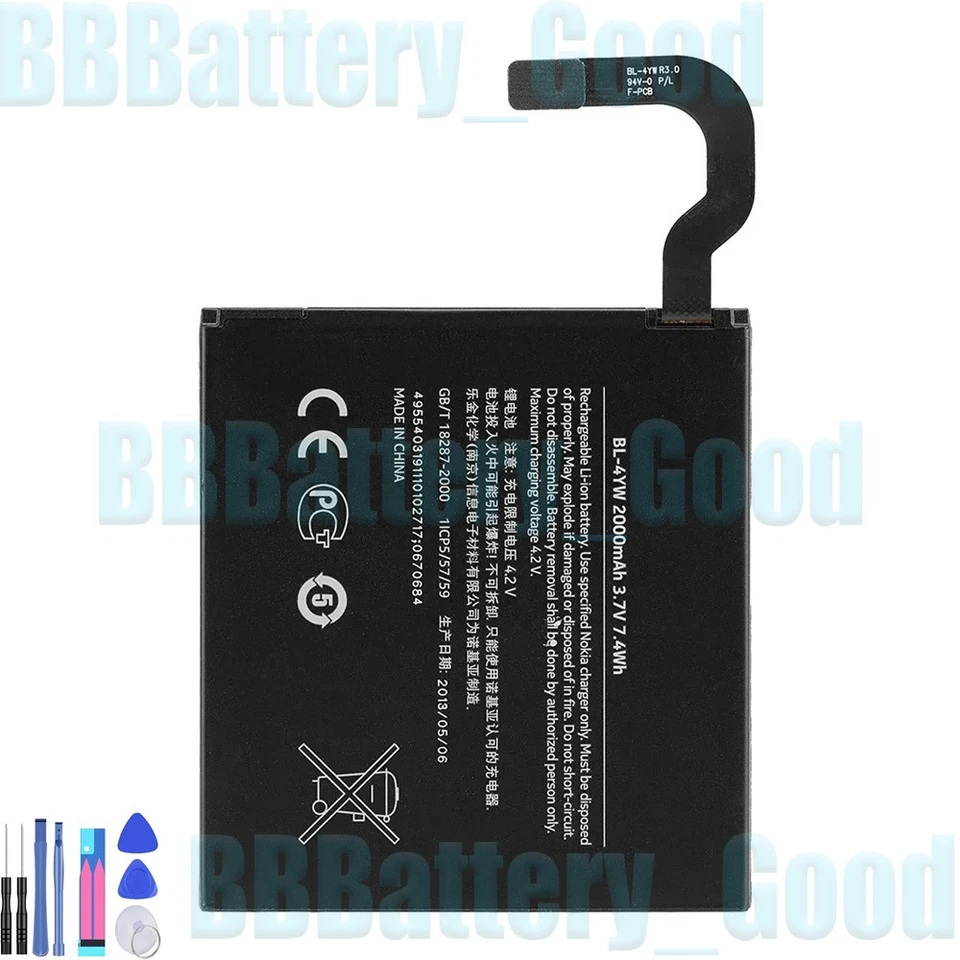 Сменный аккумулятор BL-4YW 2000 мАч для Nokia Lumia 925 925T BL4YW литий-полимерный - Изображение 1 из 4
