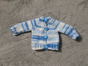 Handgestrickte Strickjacke Pullover Puppenkleidung passt 14" Gummistiefel Wisher Puppe - Bild 1 von 1