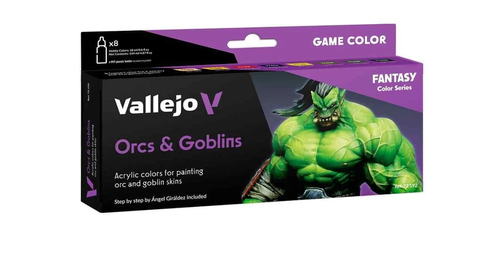 Vallejo Game Color 72.192 Orcs & Goblins Farben Set (8x 18ml) Farbset - Bild 1 von 1