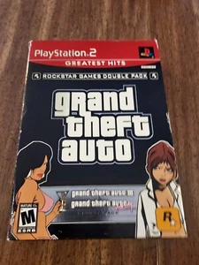 Grand Theft Auto Double Pack (PS2 Playstation 2) Grand Auto III & Vice City CIB - Picture 1 of 5