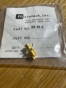 One Microtech, Inc Teilenr. DR-4S-6 Micro Stecker vergoldet - Bild 1 von 2