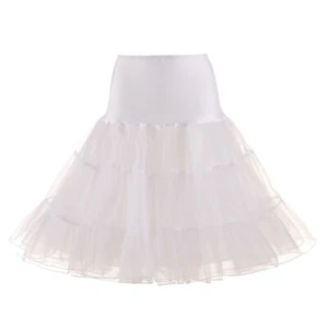 Vintage Skirt Dress Petticoat Retro Underskirt 50s Swing Fancy Net Skirt Party  - Picture 1 of 24