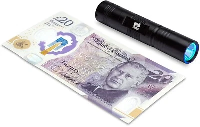 ZZAP UV ULTRAVIOLET 365NM TORCH COUNTERFEIT FAKE FORGED BANKNOTE MONEY DETECTOR CHECK