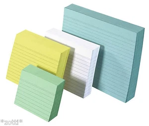 20 Karteikarten liniert aus Recyclingpapier verschiedene Grössen Farben Karton * - Picture 1 of 9