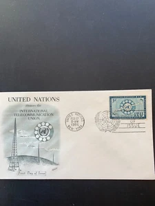 Stamps: United Nations First Day Cover, 6,  1956, NY, Scott 48 - Picture 1 of 1