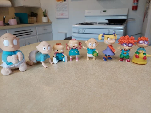 Toy Rugrats Figures Lot of 8 Nickelodeon Tommy Chucky Anjelica Cover